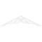 Ekena Millwork Pitch Bordeaux Architectural Grade PVC Gable Pediment, 60"W x 15"H x 1"P (6/12) GPP060X015X100BOR - alternate 4